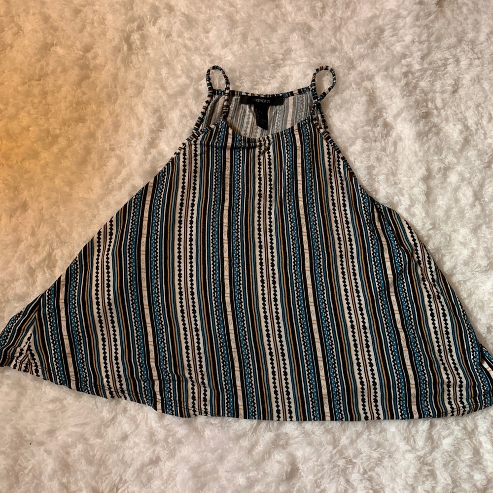 Patterned halter top